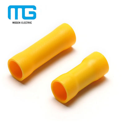 중국 Yellow PVC Insulated Wire Butt Connectors / Electrical Crimp Terminal Connectors 협력 업체