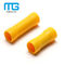 Yellow PVC Insulated Wire Butt Connectors / Electrical Crimp Terminal Connectors 협력 업체